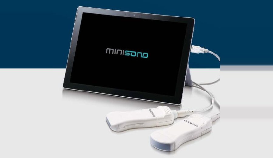 Alpinion miniSono tablet ultrasound with two USB probes