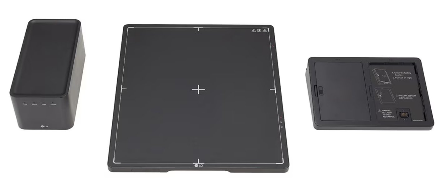 LG wireless detector with control box and battery charger
